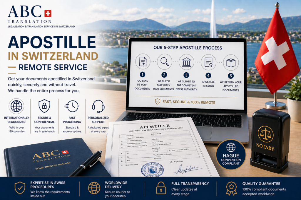 Apostille Switzerland remote