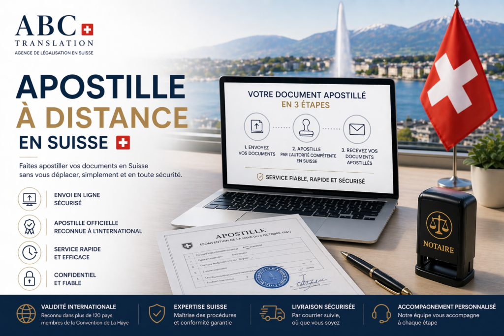 Apostille à distance Suisse