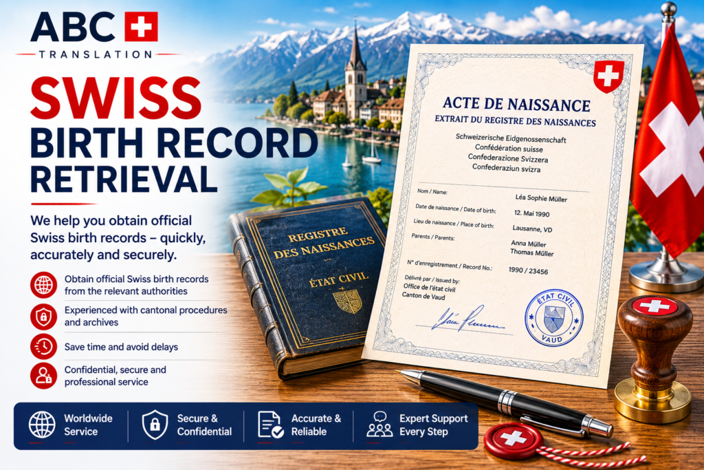 Swiss birth record