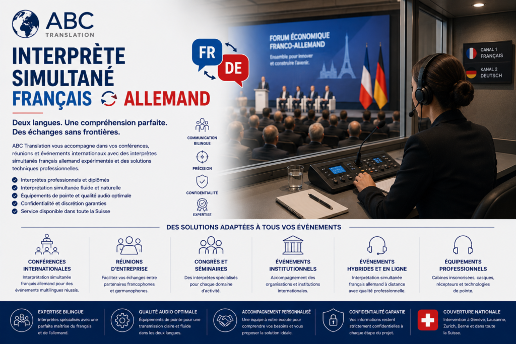 Interprète simultané français allemand