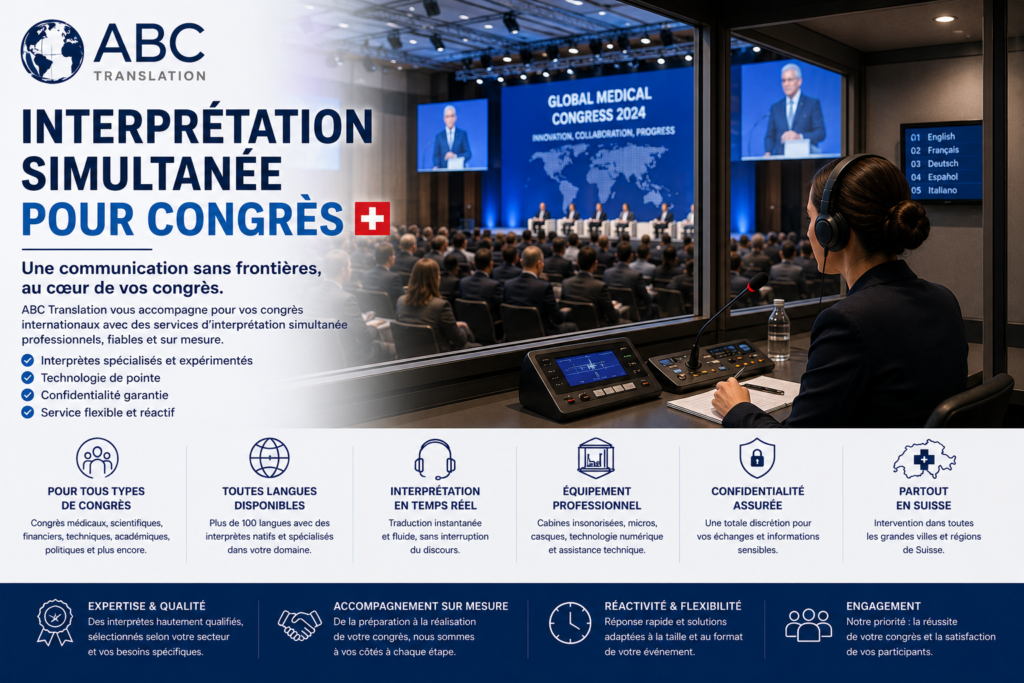 Interprétation simultanée pour congrès