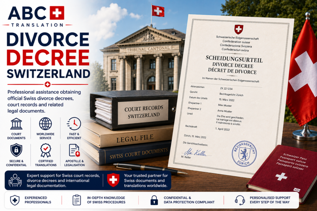 Divorce decree Switzerland