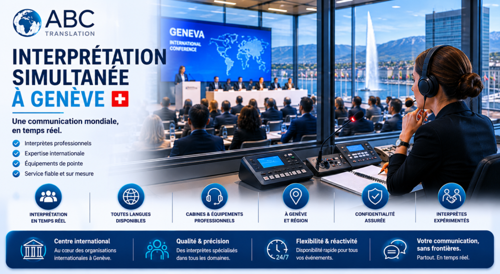 Interprétation simultanée à Genève