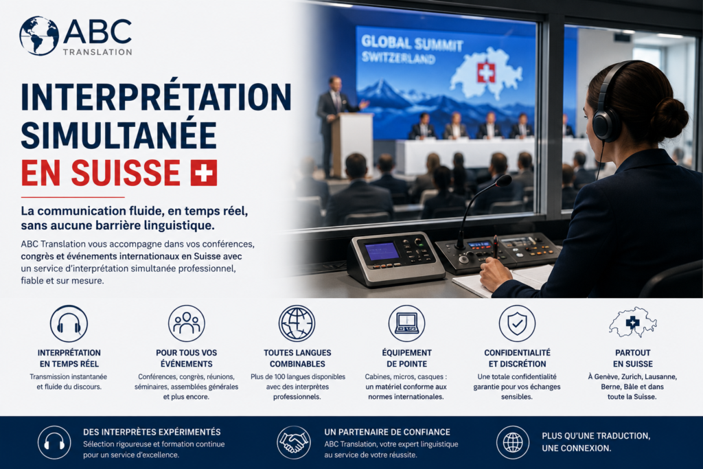 Interprétation simultanée en Suisse