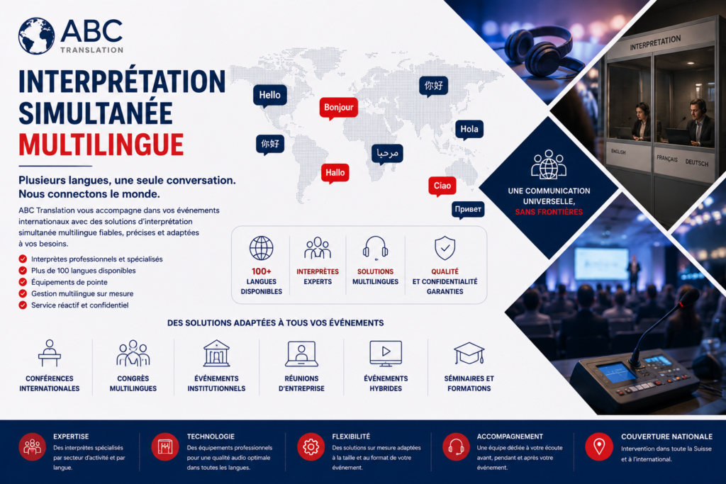 Interprétation simultanée multilingue