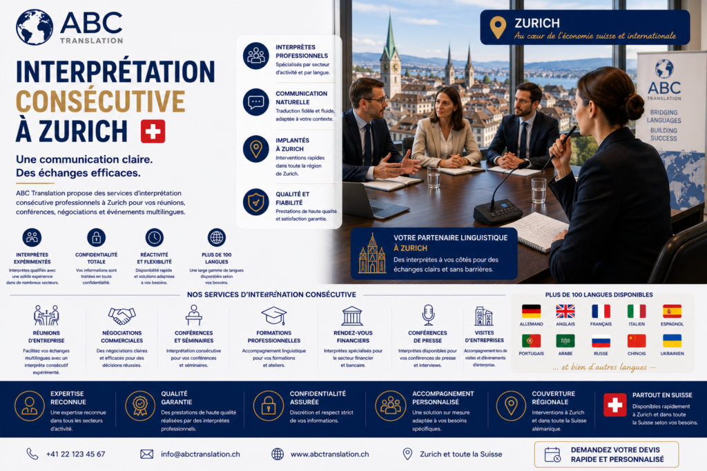 Interprétation consécutive à Zurich
