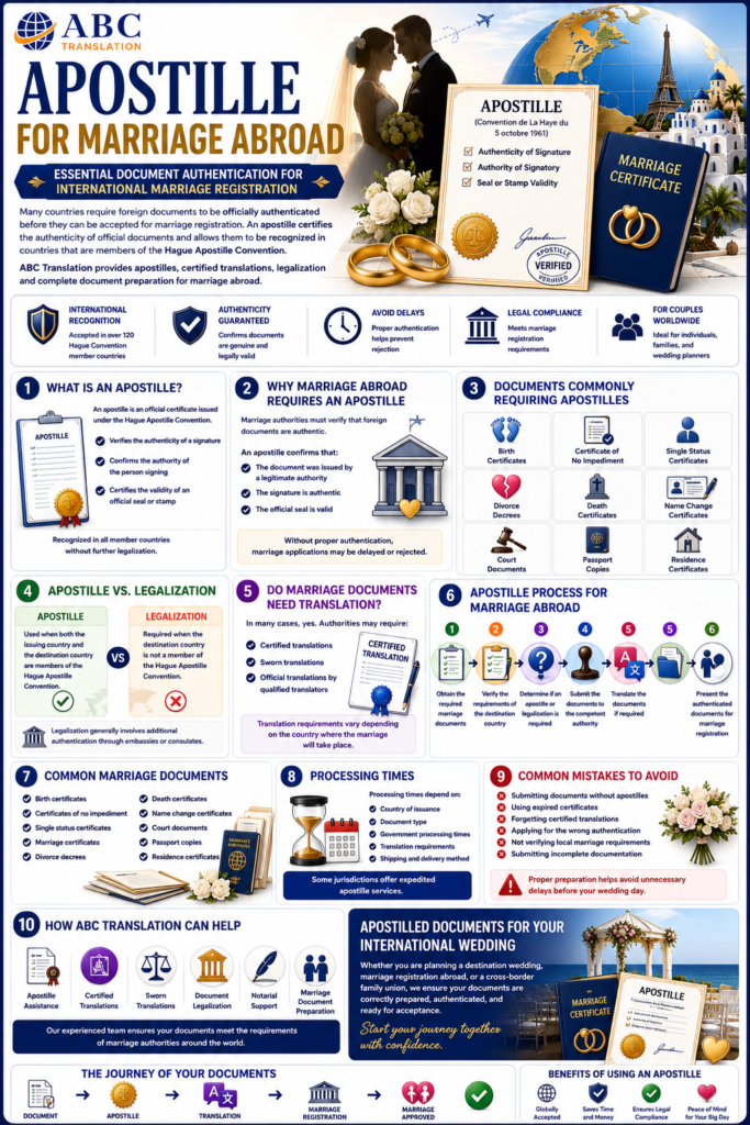 Apostille for Marriage Abroad