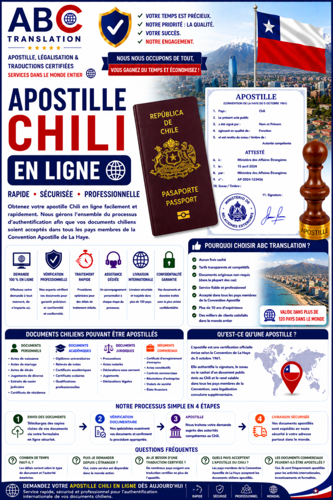 Apostille Chili en ligne