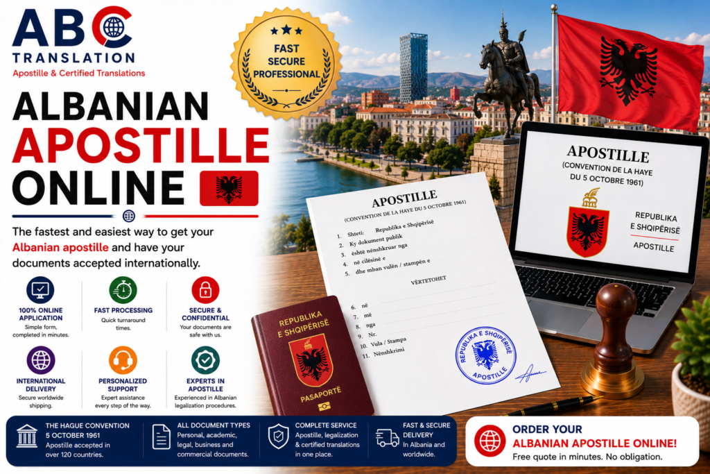 Albanian apostille online