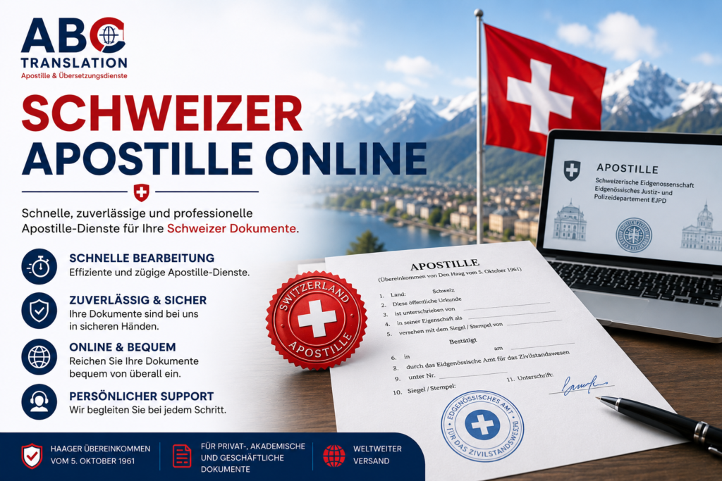 Schweizer Apostille online