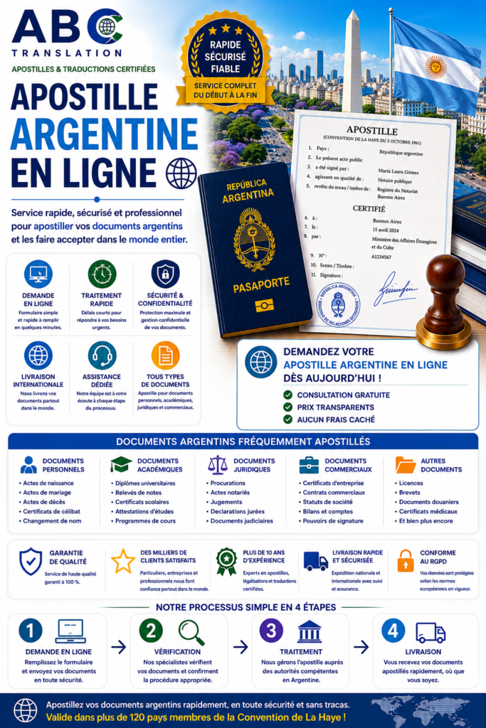 Apostille argentine en ligne