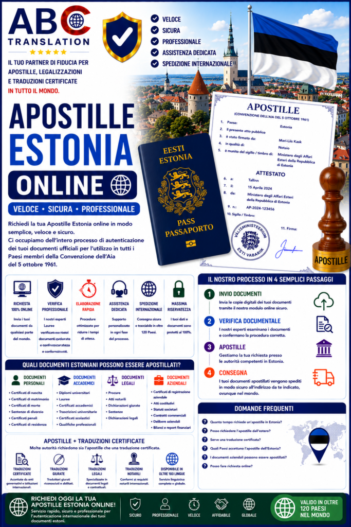 Apostille Estonia online