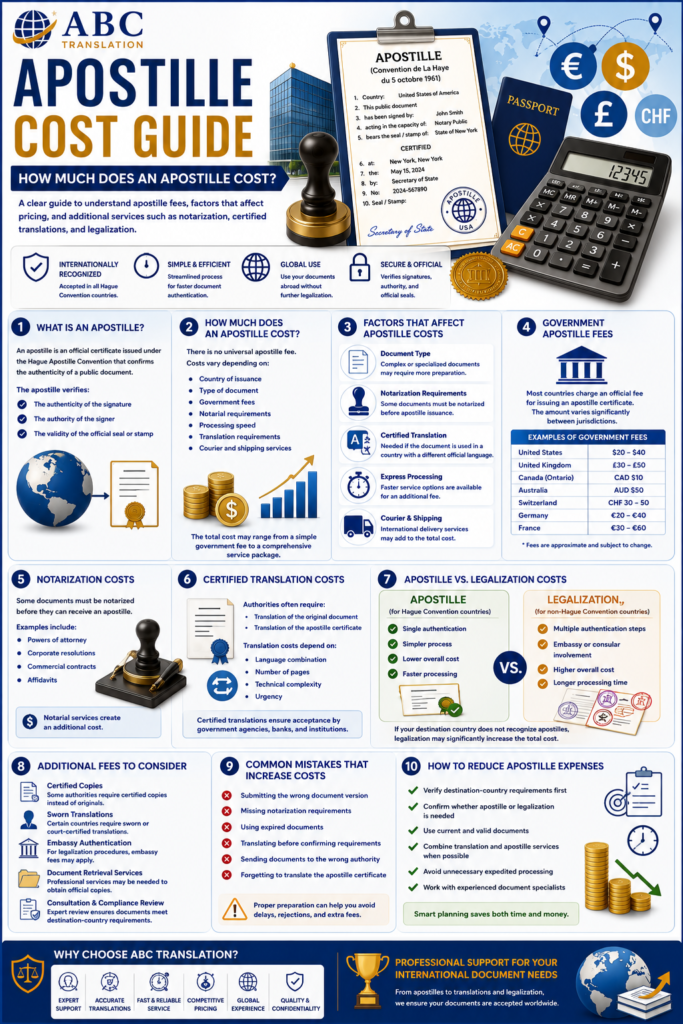 Apostille Cost Guide