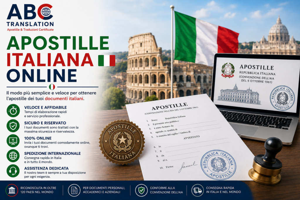 Apostille italiana online