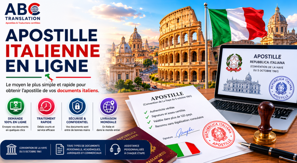 Apostille italienne en ligne