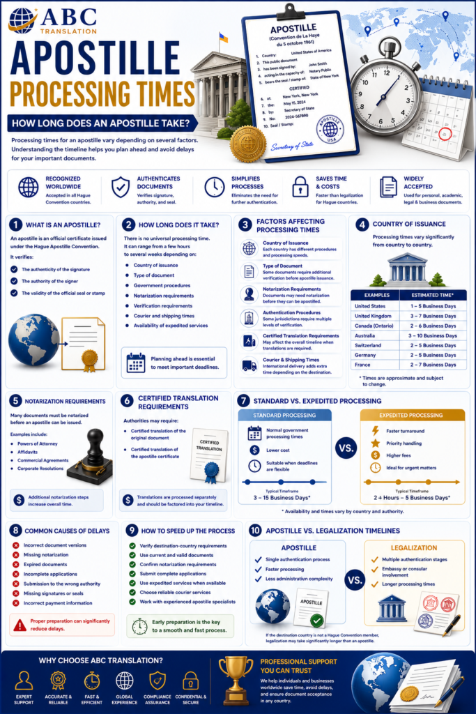 Apostille Processing Times