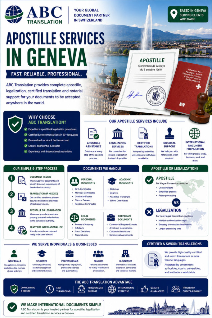 Apostille Services in Geneva