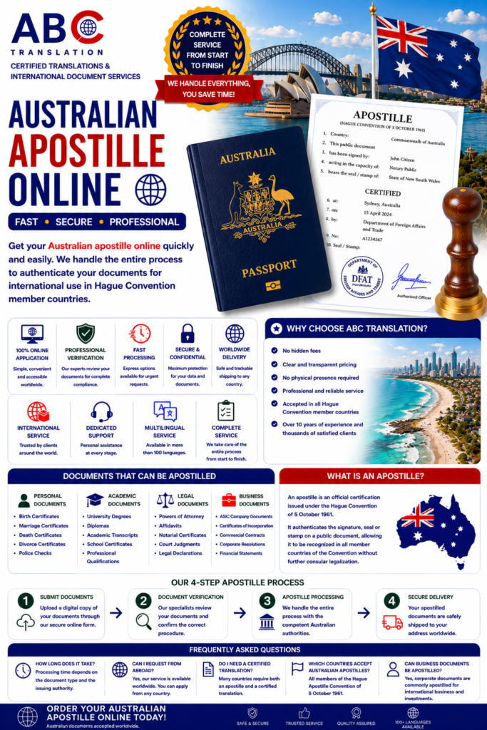 Australian apostille online
