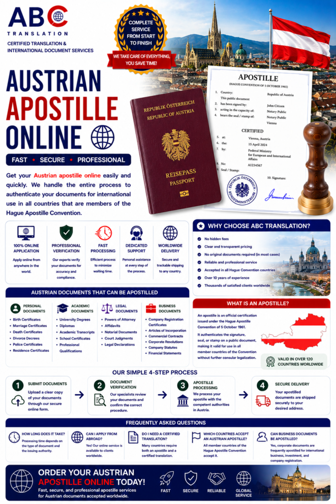Austrian apostille online