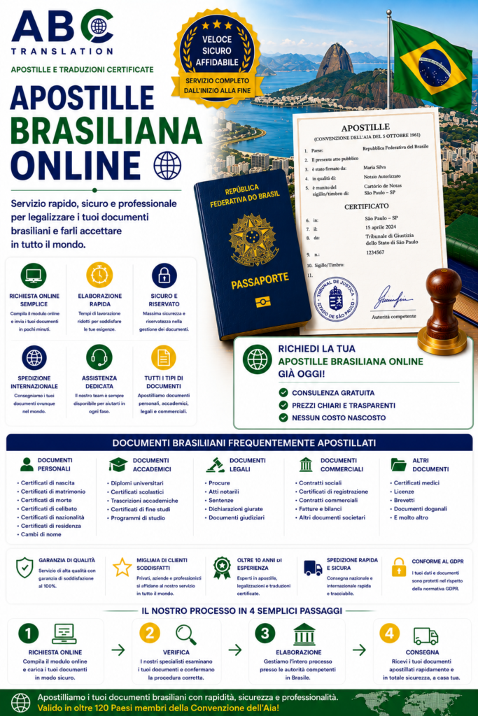 Apostille brasiliana online