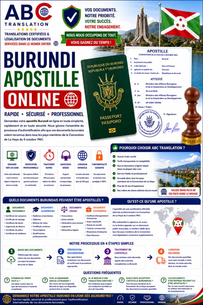 Burundi apostille online