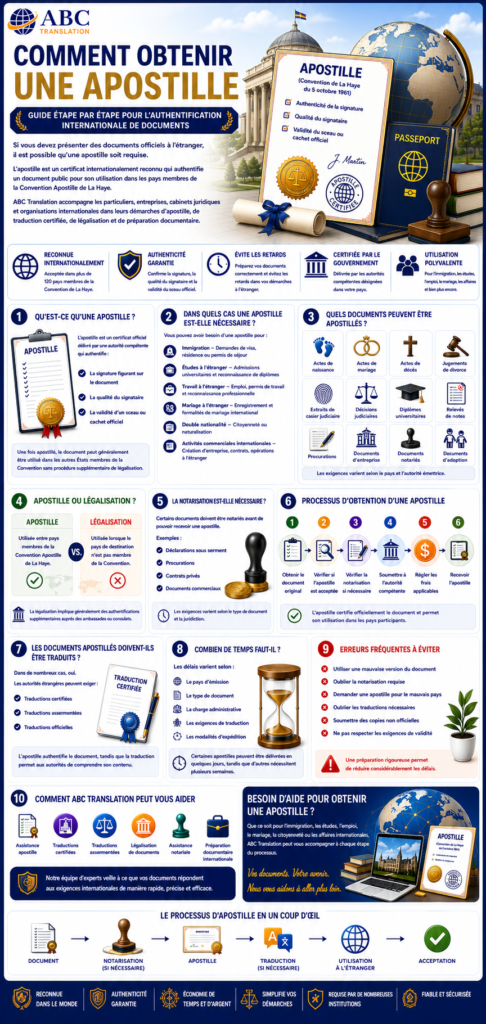 Comment obtenir une apostille