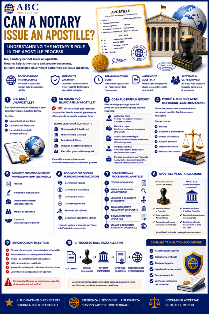 Can a Notary Issue an Apostille?