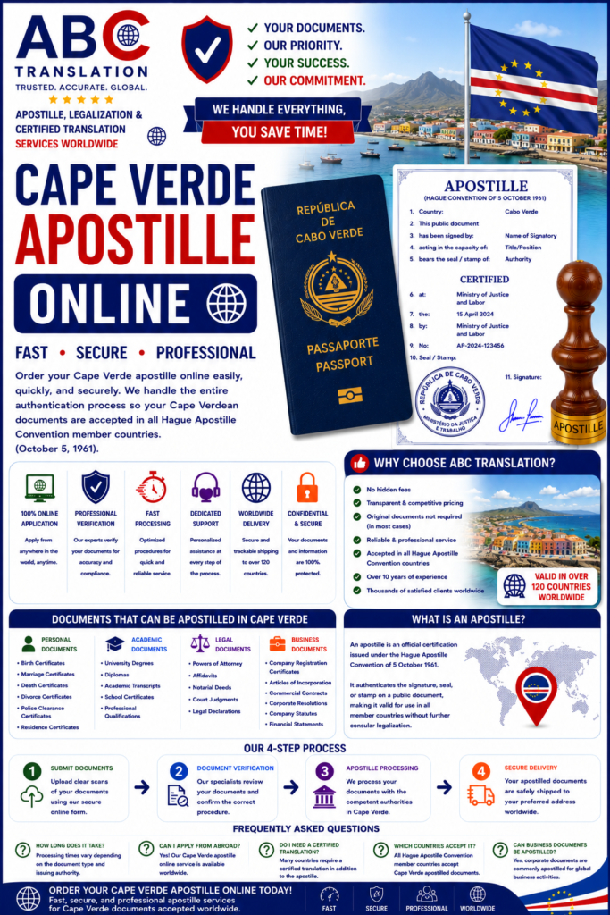 Cape Verde apostille online