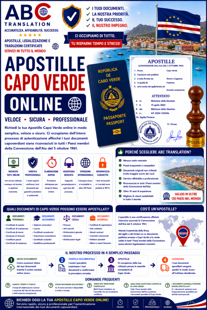 Apostille Capo Verde online