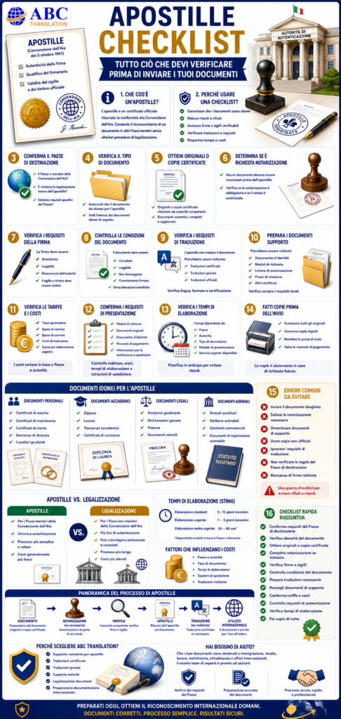 Apostille Checklist