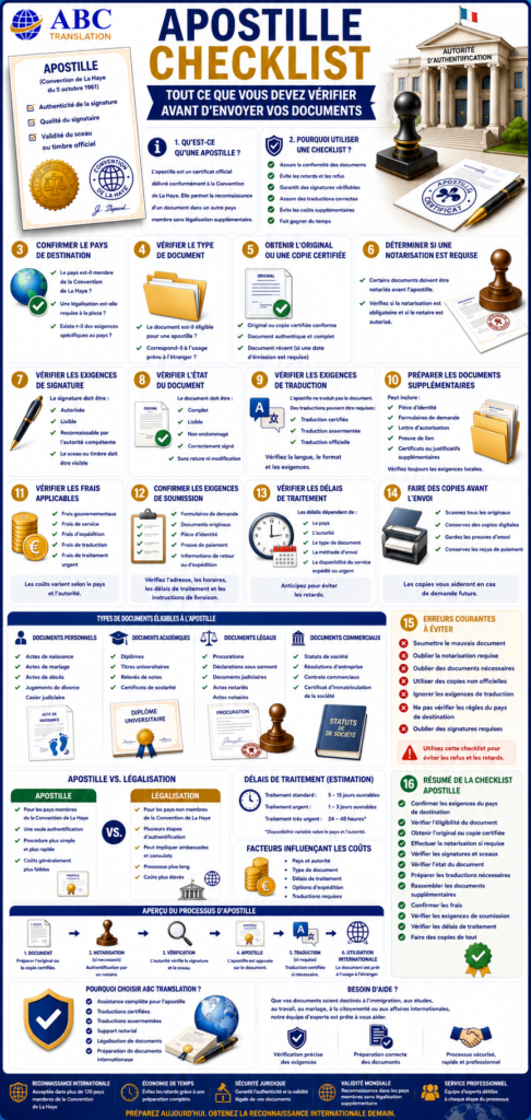 Checklist Apostille
