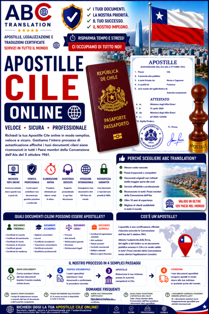 Apostille Cile online