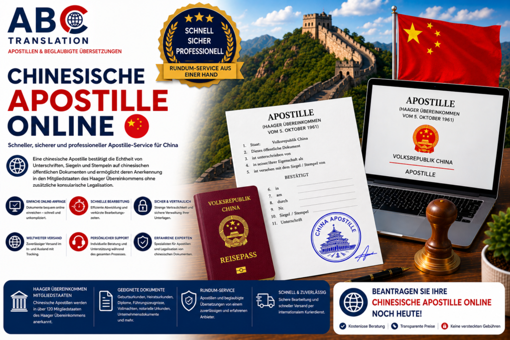 Chinesische Apostille online