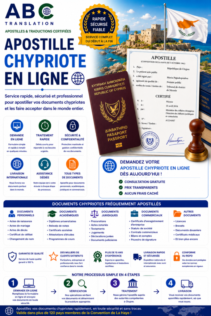 Apostille chypriote en ligne