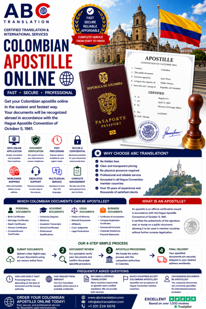 Colombian apostille online