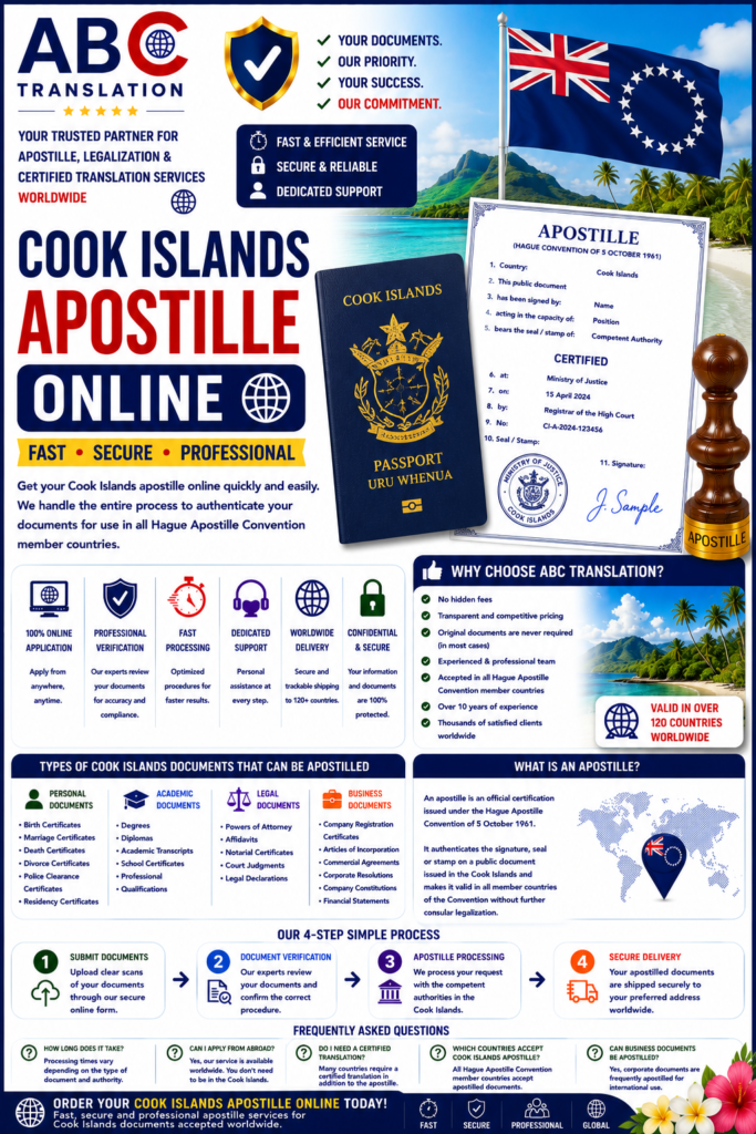 Cook Islands apostille online