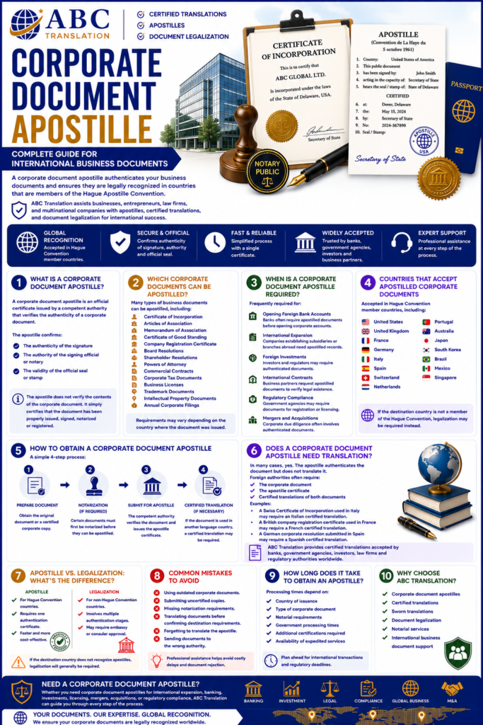 Corporate Document Apostille