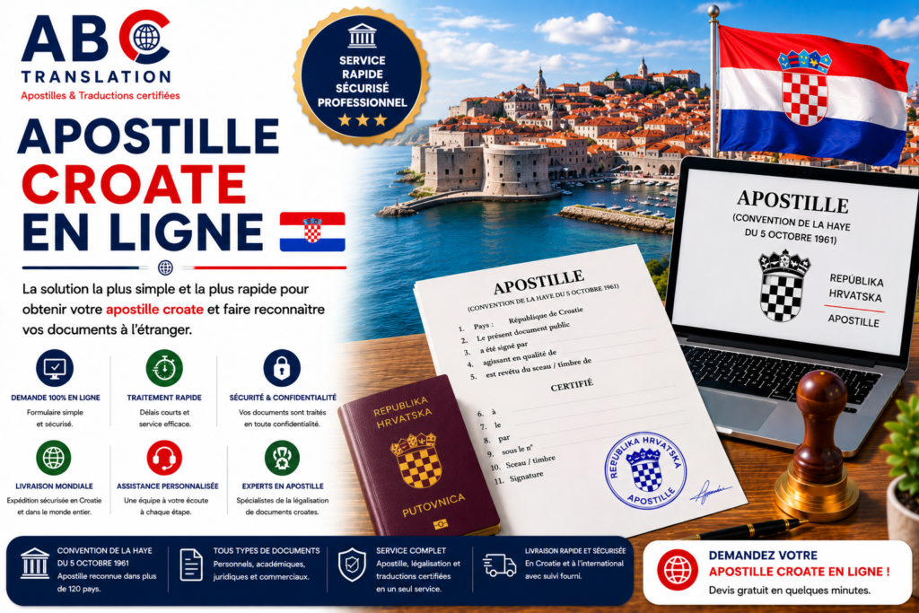 Apostille croate en ligne