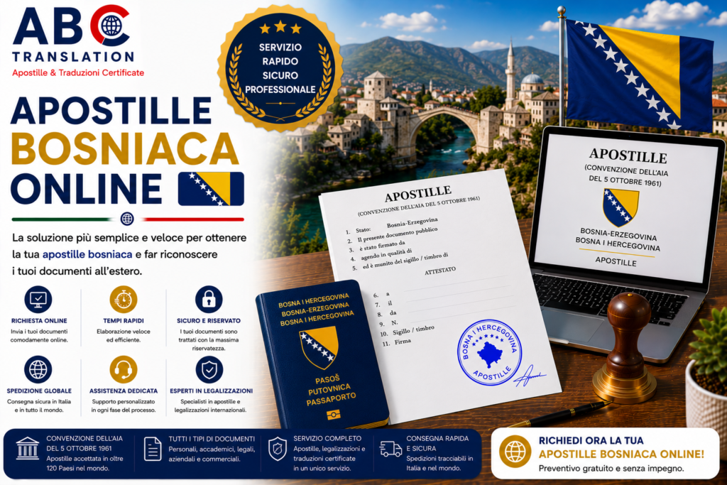 Apostille bosniaca online