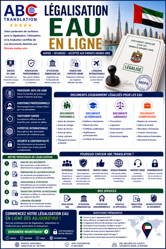 Légalisation EAU en ligne