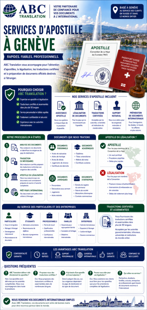 Services d'Apostille à Genève