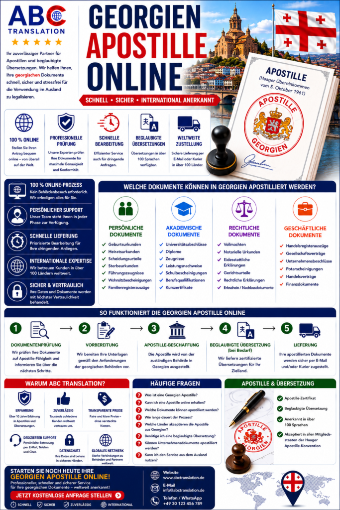Georgien Apostille Online