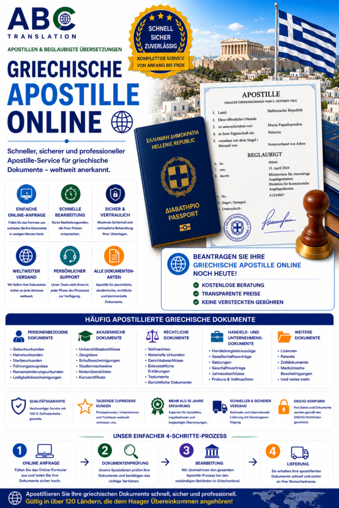 Griechische Apostille online