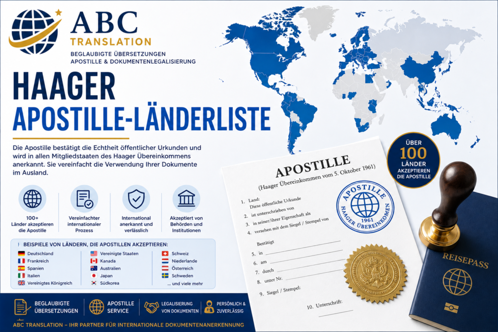 Haager Apostille-Länderliste
