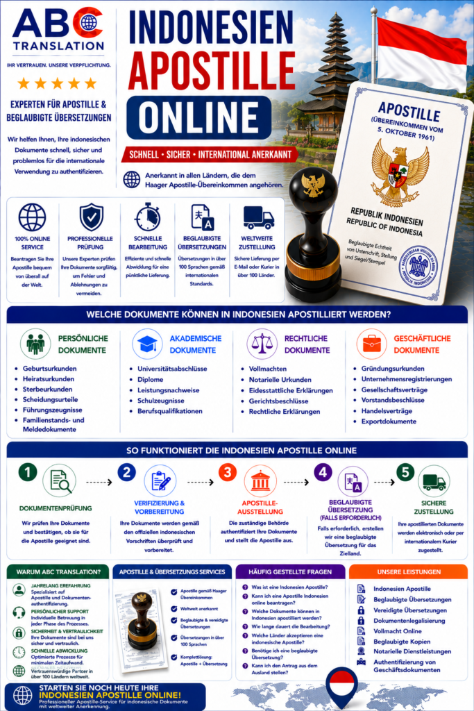 Indonesien Apostille Online