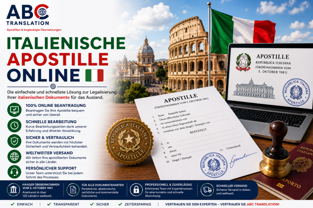 Italienische Apostille online