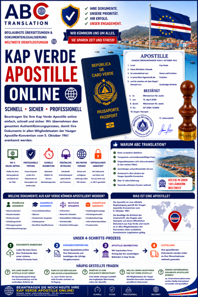 Kap Verde Apostille online