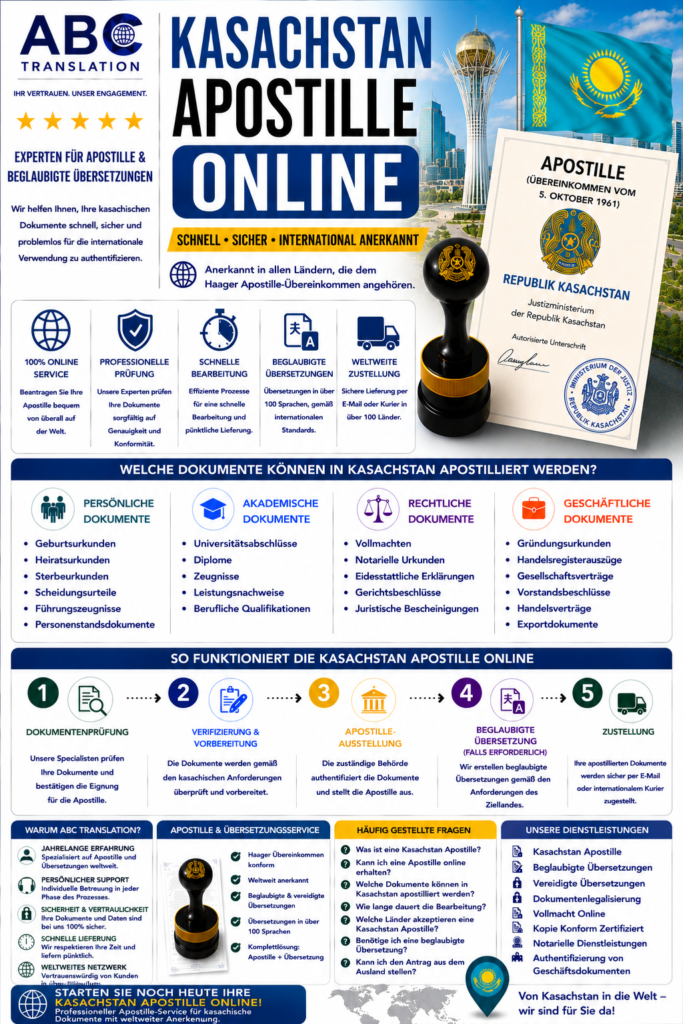 Kasachstan Apostille Online