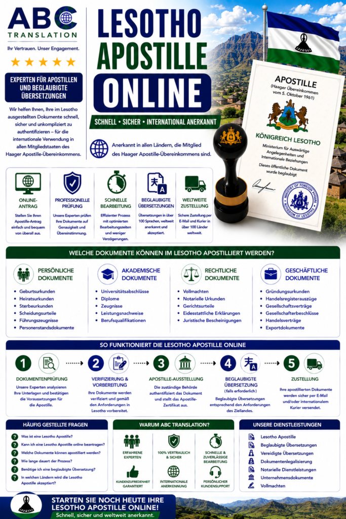 Lesotho Apostille Online