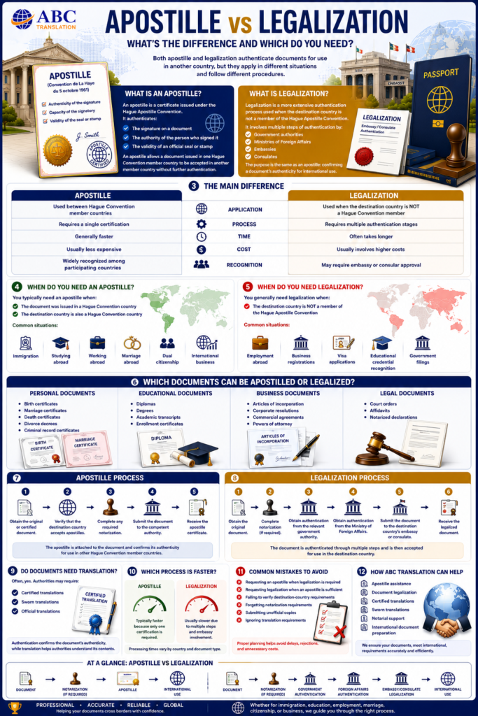 Apostille vs Legalization